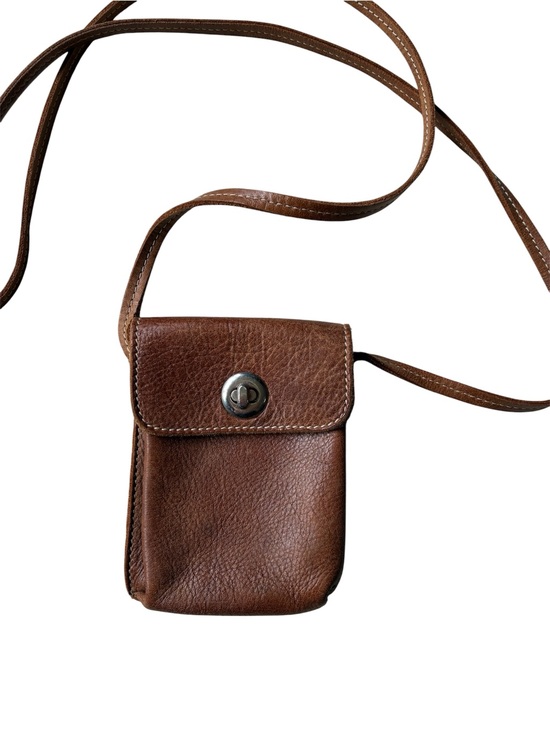 Roots Handbags - Roots Genuine Brown Tribe Leather Small Crossbody Bag Purse Made in Canada 🇨🇦